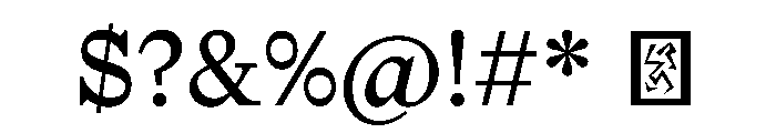 NaNTragedyText Regular Font OTHER CHARS