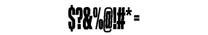 NaNTrekCompressed PREVIEW Bold Font OTHER CHARS