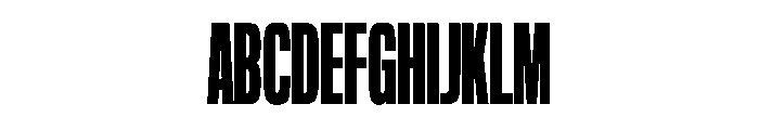 NaNTrekCompressed PREVIEW Bold Font UPPERCASE