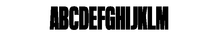 NaNTrekCompressed PREVIEW ExtraBold Font UPPERCASE