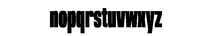 NaNTrekCompressed PREVIEW ExtraBold Font LOWERCASE
