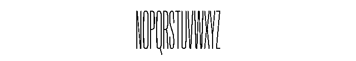 NaNTrekCompressed PREVIEW ExtraLight Font UPPERCASE