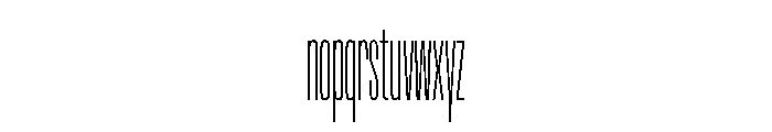 NaNTrekCompressed PREVIEW ExtraLight Font LOWERCASE