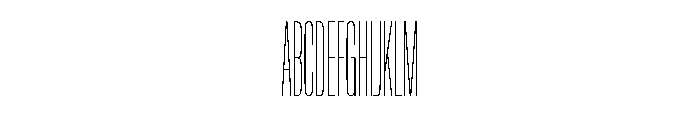 NaNTrekCompressed PREVIEW Hairline Font UPPERCASE