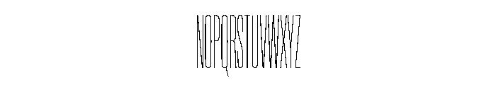 NaNTrekCompressed PREVIEW Hairline Font UPPERCASE