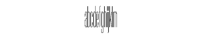 NaNTrekCompressed PREVIEW Hairline FONT