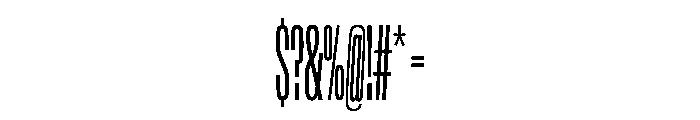 NaNTrekCompressed PREVIEW Regular Font OTHER CHARS