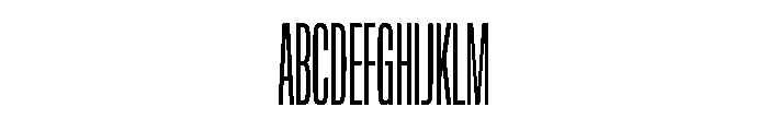 NaNTrekCompressed PREVIEW Regular Font UPPERCASE