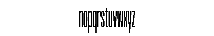 NaNTrekCompressed PREVIEW Regular Font LOWERCASE