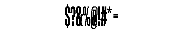 NaNTrekCompressed PREVIEW Semibold Font OTHER CHARS