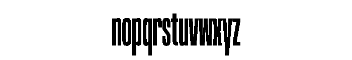 NaNTrekCompressed PREVIEW Semibold Font LOWERCASE