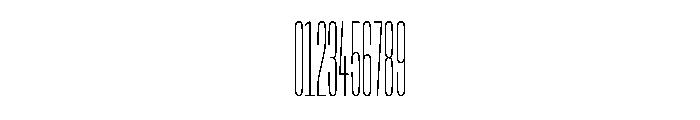 NaNTrekCompressed PREVIEW Thin Font OTHER CHARS