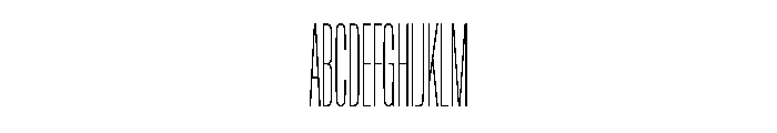 NaNTrekCompressed PREVIEW Thin Font UPPERCASE