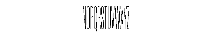 NaNTrekCompressed PREVIEW Thin Font UPPERCASE