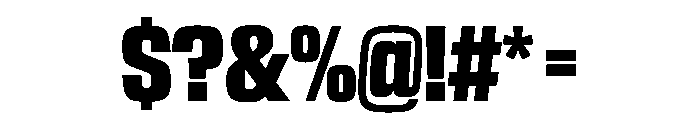 NaNTrekCondensed PREVIEW Bold Font OTHER CHARS