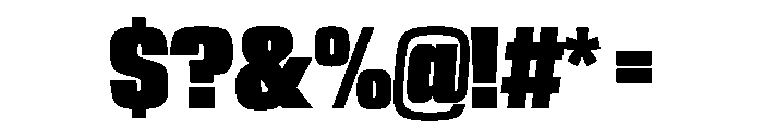 NaNTrekCondensed PREVIEW ExtraBold Font OTHER CHARS