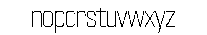 NaNTrekCondensed PREVIEW ExtraLight Font LOWERCASE