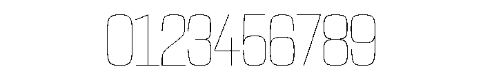NaNTrekCondensed PREVIEW Hairline Font OTHER CHARS