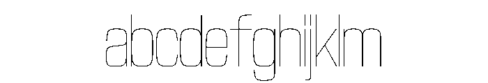 NaNTrekCondensed PREVIEW Hairline FONT