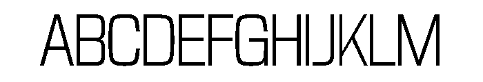 NaNTrekCondensed PREVIEW Light Font UPPERCASE