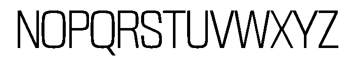 NaNTrekCondensed PREVIEW Light Font UPPERCASE