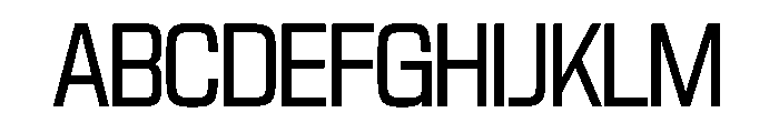 NaNTrekCondensed PREVIEW Regular Font UPPERCASE