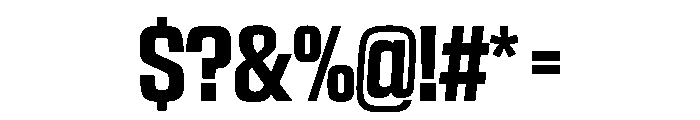 NaNTrekCondensed PREVIEW Semibold Font OTHER CHARS