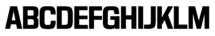 NaNTrekCondensed PREVIEW Semibold Font UPPERCASE