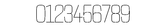 NaNTrekCondensed PREVIEW Thin Font OTHER CHARS