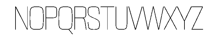 NaNTrekCondensed PREVIEW Thin Font UPPERCASE