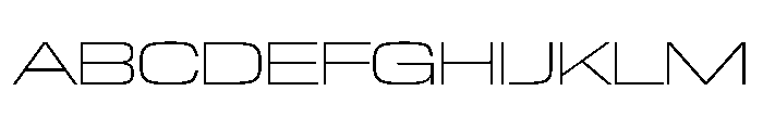 NaNTrekExpanded PREVIEW ExtraLight Font UPPERCASE