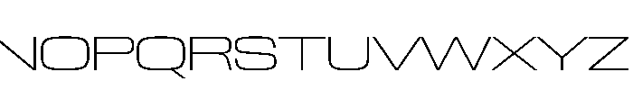 NaNTrekExpanded PREVIEW ExtraLight Font UPPERCASE