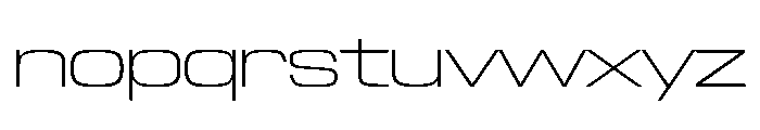 NaNTrekExpanded PREVIEW ExtraLight Font LOWERCASE