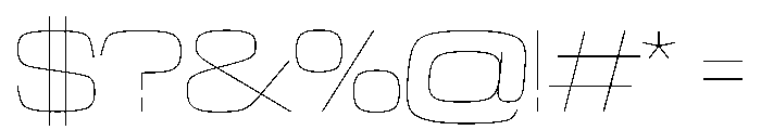 NaNTrekExpanded PREVIEW Hairline Font OTHER CHARS