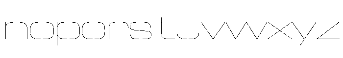 NaNTrekExpanded PREVIEW Hairline Font LOWERCASE