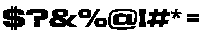 NaNTrekExpanded PREVIEW Semibold Font OTHER CHARS