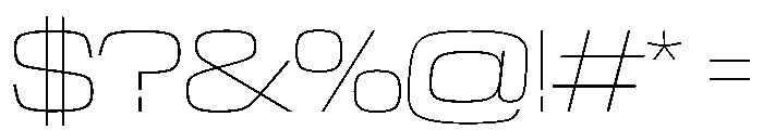 NaNTrekExpanded PREVIEW Thin Font OTHER CHARS