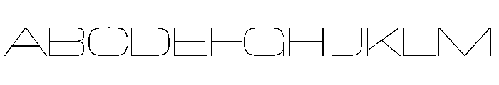 NaNTrekExpanded PREVIEW Thin Font UPPERCASE