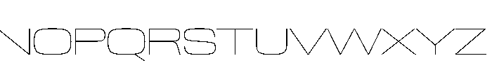 NaNTrekExpanded PREVIEW Thin Font UPPERCASE