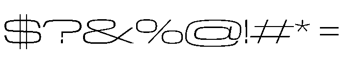 NaNTrekExtended PREVIEW ExtraLight Font OTHER CHARS