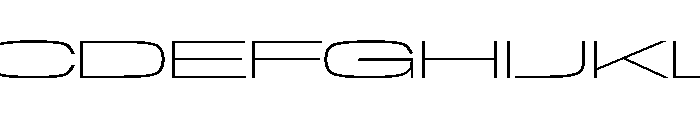 NaNTrekExtended PREVIEW ExtraLight Font UPPERCASE
