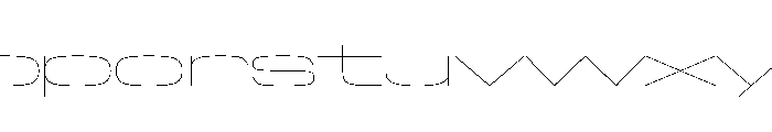 NaNTrekExtended PREVIEW Hairline Font LOWERCASE