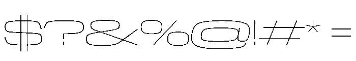 NaNTrekExtended PREVIEW Thin Font OTHER CHARS