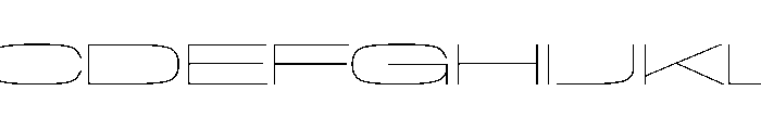 NaNTrekExtended PREVIEW Thin Font UPPERCASE