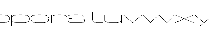 NaNTrekExtended PREVIEW Thin Font LOWERCASE