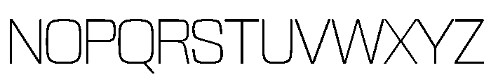 NaNTrekNarrow PREVIEW ExtraLight Font UPPERCASE