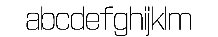 NaNTrekNarrow PREVIEW ExtraLight FONT