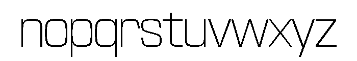 NaNTrekNarrow PREVIEW ExtraLight Font LOWERCASE