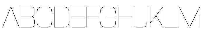 NaNTrekNarrow PREVIEW Hairline Font UPPERCASE