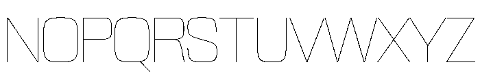 NaNTrekNarrow PREVIEW Hairline Font UPPERCASE